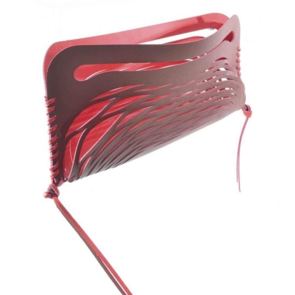 Decke Eudon Choi Mavika Bag Tote Rare Leather Red NWT With Dustbag - Picture 3 of 9